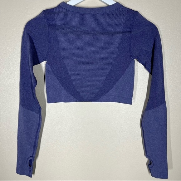 P’tula Invigorate Long Sleeve Cropped Fitted Seamless Workout Shirt NWT XS - Picture 5 of 9